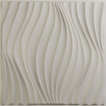Ekena Millwork 19 5/8in. W x 19 5/8in. H Billow EnduraWall Decorative 3D Wall Panel, Total 32.04 Sq. Ft., 12PK WP20X20BWGBW-CASE-12